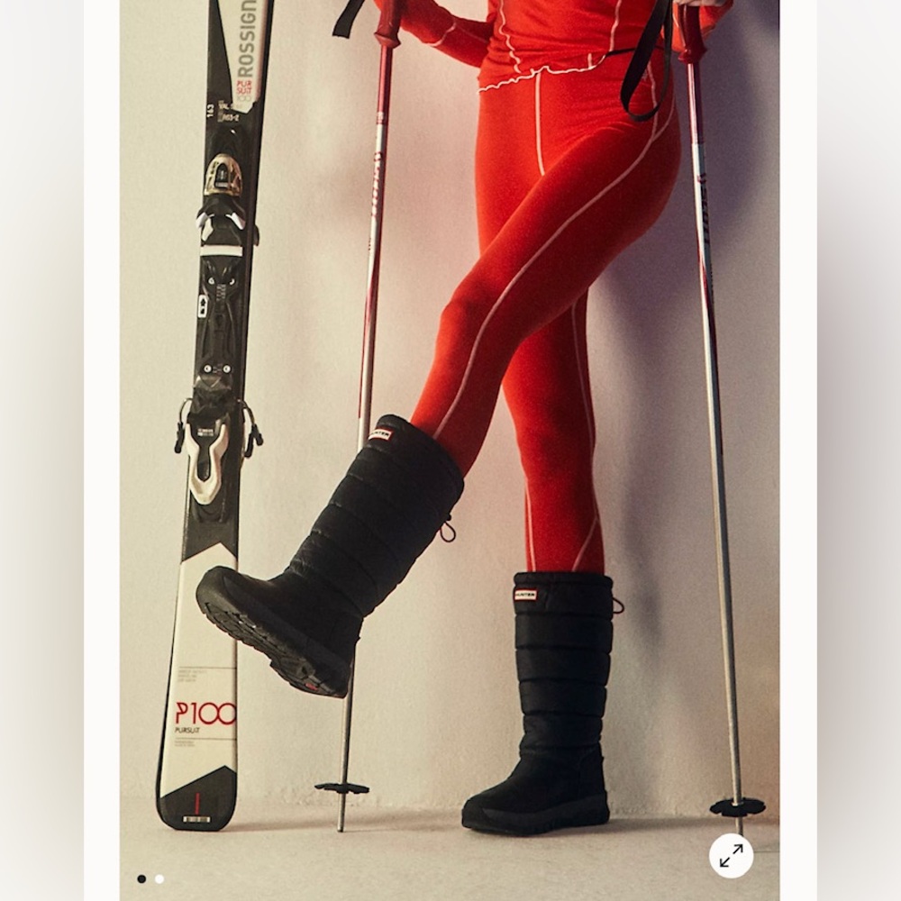 FP Movement Just Flurries Red Contrast Stitching Base Layer Leggings. Small